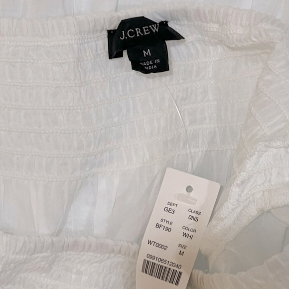 J.Crew NWT flutter sleeve, sheer cotton, midi dress cover-up - Picture 3 of 5